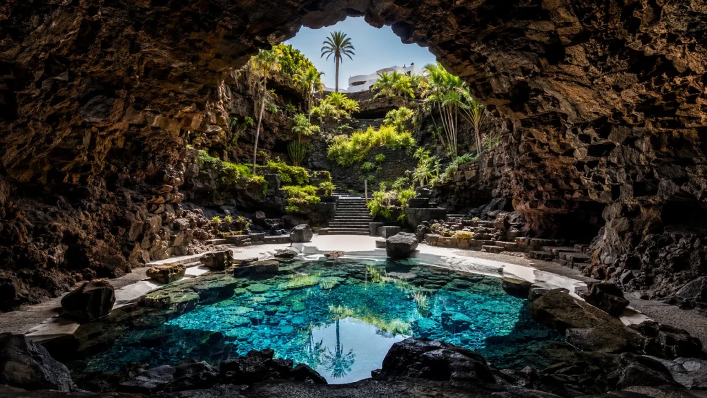 Jameos del Agua volcanic oasis in Lanzarote