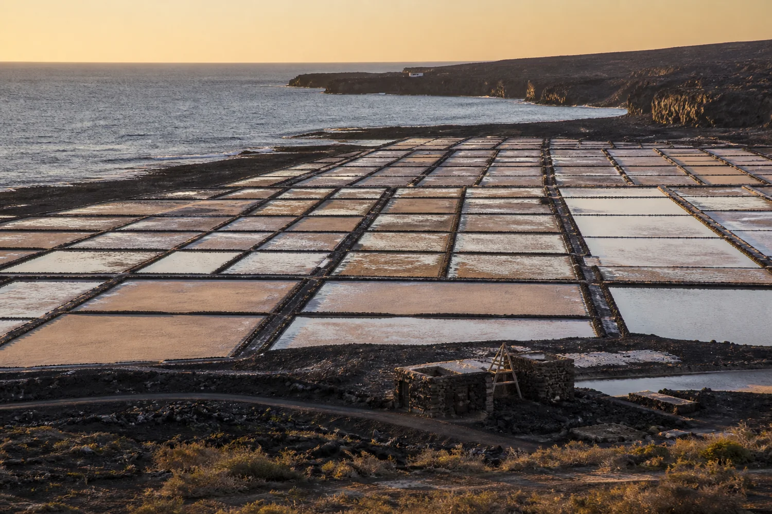 Salinas de Janubio salt pans in Lanzarote